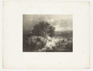 Landschaft mit Fluss, Blatt 4 der Folge "Zeichenunterricht im Hinblick auf die Landschaft"
