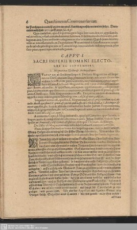 Caput I. Sacri Imperii Romani Electores Ac Septemviri