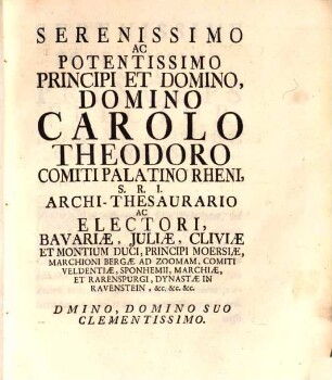 Diss. ex iure can. publ. de sponsione et iuramento subiectionis, obedientiae et fidelitatis, a clericis inferioribus praestari suis praelatis solito