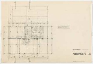 Wohn- und Geschäftshaus Wilmersdorfer Straße 131, Berlin-Charlottenburg: Grundriss 1. Obergeschoss 1:50