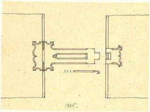 Hoffstadt, Friedrich; Mappe: Dachstühle, Ornamentik etc. - Schloss (Details)