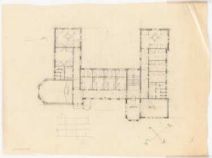 Krankenhaus, Clerf (Clervaux): Obergeschossgrundriss