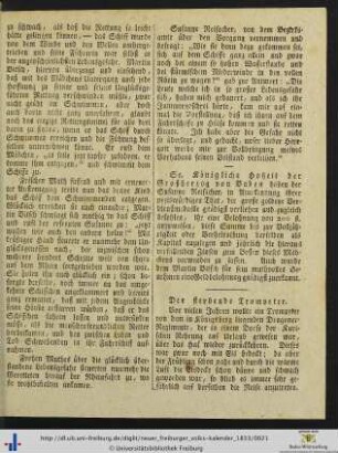 Der sterbende Trompeter.
