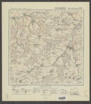 555 Au i. d. Hallertau ; Topographische Karte von Bayern 1:25.000 [Positionsblätter]