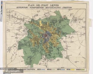 Plan der Stadt Leipzig