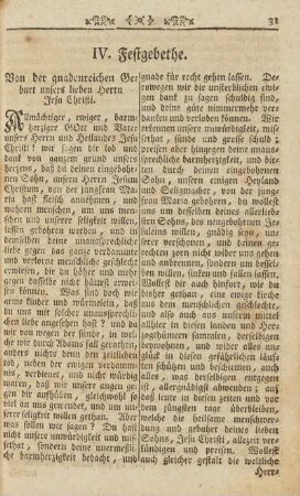 Von der gnadenreichen Geburt unsers lieben Herrn Jesu Christi