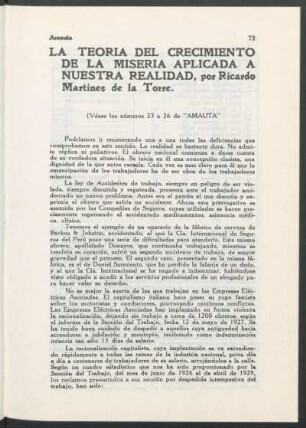 La teoría del crecimiento de la miseria aplicada a nuestra realidad - [Continuación]