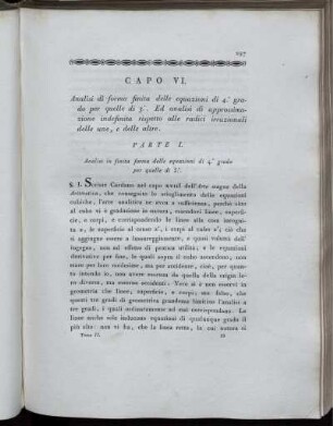 Capo VI. Analisi di forma finit
