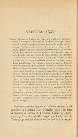 Capítulo XXXV. Mando del mariscal Bustamante. - ...