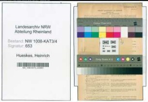 Entnazifizierung Heinrich Hueskes , geb. 00.00.0000 (Arbeiter)