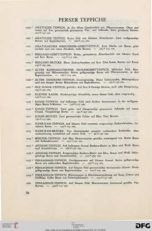 Perser Teppiche (Nr. 1060-1100)