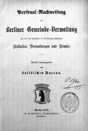 Stempel: Kön. pr. Consistorium der Provinz Brandenburg