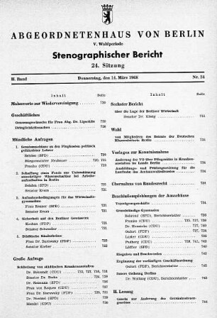 Nr. 24, 14. März 1968