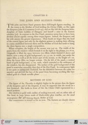 Chapter II: The John and Alexios Panel