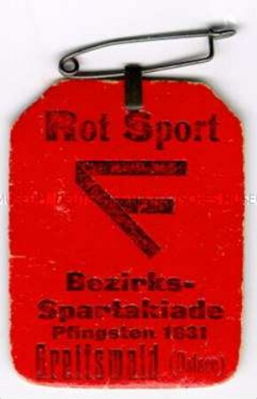 Arbeiter-Sportverein "Fichte", Bezirks-Spartakiade, Greifswald
