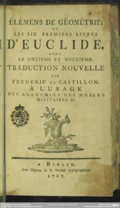 Élémens De Géométrie Ou Les Six Premiers Livres D'Euclide : Avec Le Onzieme Et Douzieme Traduction Nouvelle