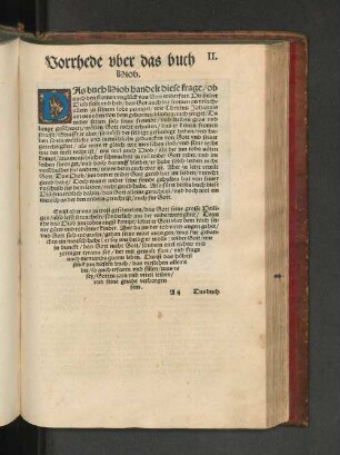 Vorrhede uber das Buch Hiob.