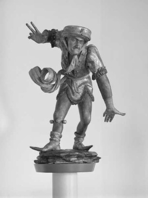Moriskentänzer — Figur mit wagenradähnlicher Krempe