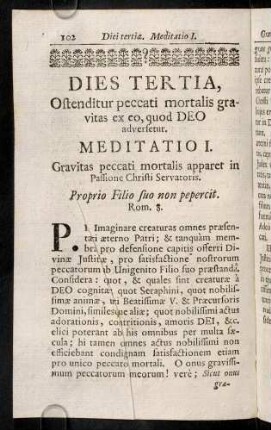 102-143, Dies Tertia