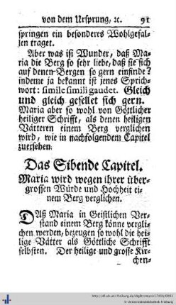 Das sibende Capitel.