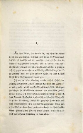 Aufklärungen über die Zeit vom 20. März bis zum 4. Mai 1848