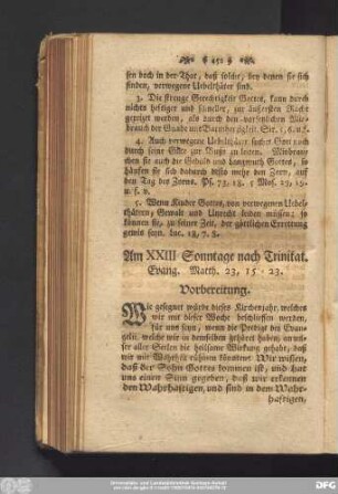 Am XXIII Sonntage nach Trinit. Evang. Matth. 23, 15 - 23.