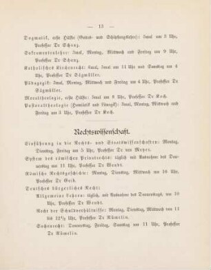 13-15, Rechtswissenschaft