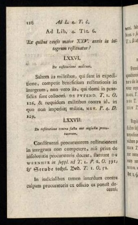 116-126, Ad. Lib. 4. Tit. 6. Tit. 8. Tit. 9.