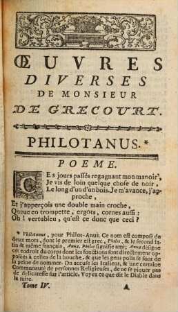Oeuvres Diverses De Monsieur De Grécourt, 4