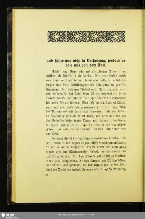Und führe uns nicht in Versuchung, sondern erlöse uns von dem Übel