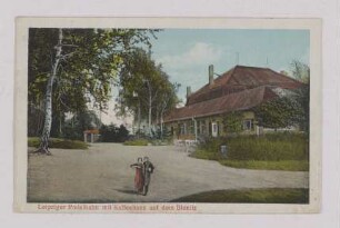 Leipziger Rodelbahn mit Kaffeehaus auf dem Bienitz