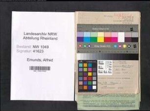 Entnazifizierung Alfred Emunds , geb. 15.09.1907 (Lehrer)