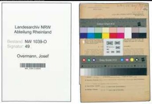 Entnazifizierung Josef Overmann , geb. 16.02.1912 ()