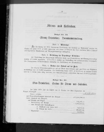Strom- und Hafenbau.