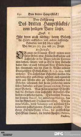 Bey Erklärung Des dritten Hauptstückes / vom heiligen Vater Unser.