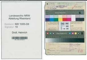 Entnazifizierung Heinrich Droll , geb. 28.05.1892 (Ingenieur)