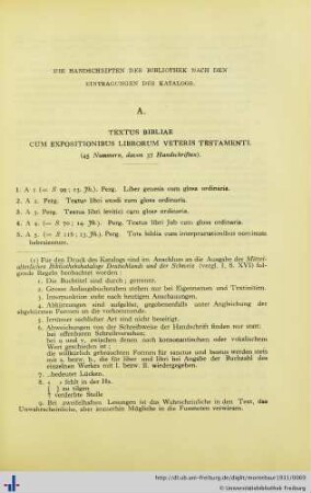 Die Handschriften Der Bibliothek Nach Den Eintragungen Des Katalogs