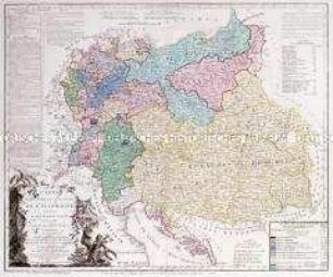Brion et Maire: Tableau Géographique Et Politique De L'Allemagne. Blatt 2: Carte Élementaire Et Statistique De L'Allemagne, Conformément au traité de paix de Lunéville, de l'an 9 - 1801; et au recès de la diète de l'Empire, à Ratisbonne, de l'an 11 - 1803. Carte Comprenant, En Entier, La Confédération Du Rhin, Les Etats Autrichens Et Prussiens suivant le traité de Presbourg en 1805 et ceux de Tilsitt en 1807. Par BRION et MAIRE, Ingenieurs-Géographes. Nouvelle édition augmentée, surtout des positions les plus signalées par la marche victorieuse et inoure des armées françaises, et par des conventions ou traités. 1809.