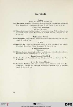 Gemälde (Nr. 806-812)