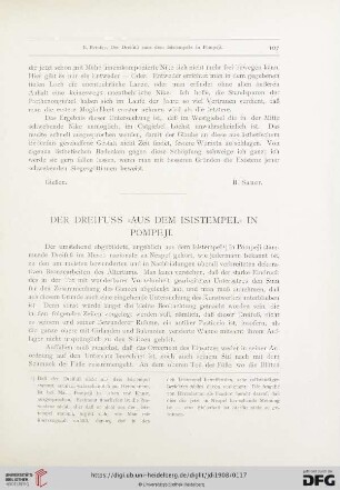 Der Dreifuss "aus dem Isistempel" in Pompeji