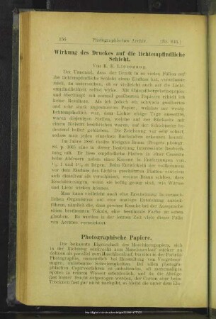 Wirkung des Druckes auf die lichtempfindliche Schicht