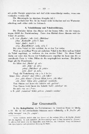 Zur Grammatik.