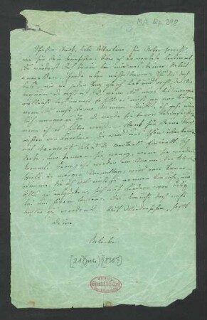 Brief an Albertine Mendelssohn-Bartholdy : 21.06.1830