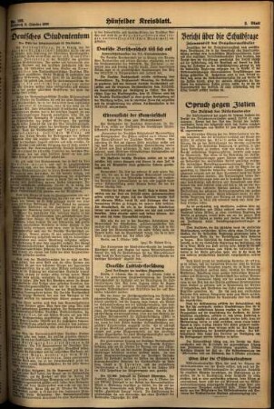 Zweite Ausgabe vom Mittwoch, den 09. Oktober 1935.