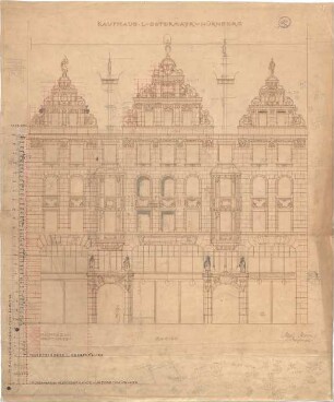 Pfann, Paul; Nürnberg, Königstr. 33-37; Wohn- und Geschäftshaus L. Ostermayr - Ansicht