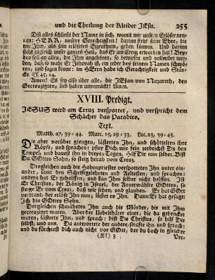 255-273, XVIII. Predigt