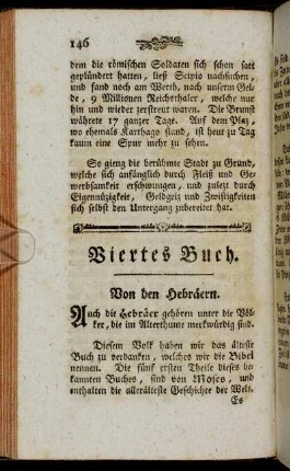 Viertes Buch. Von den Hebräern.