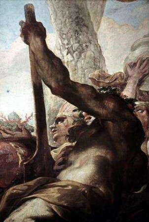 Eine Gesandtschaft der Skythen huldigt Alexander dem Großen