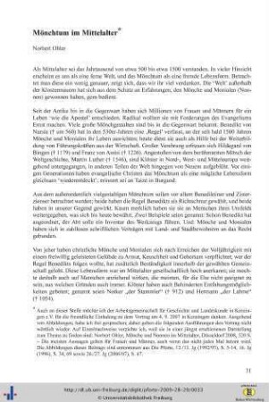 Mönchtum im Mittelalter