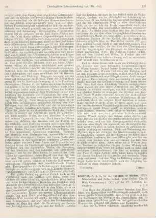 336-337 [Rezension] Goodrick, A. T. S., The Book of Wisdom